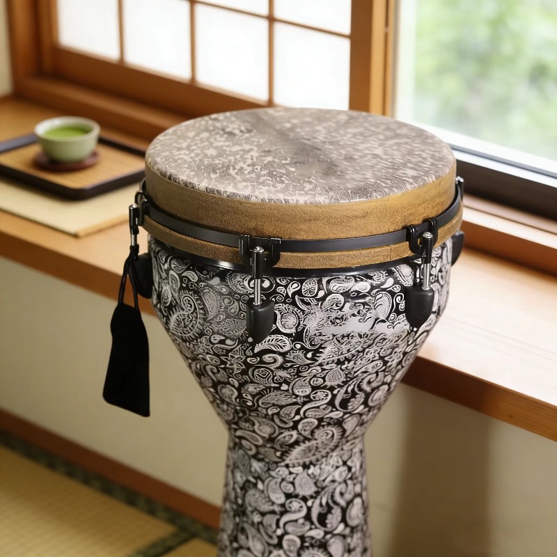 12インチ エコフレンドリー 木製 ジェンベ ハンドパーカッ - Djembe Hand Drum のレビューと価格