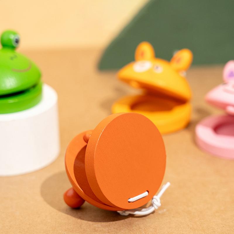 子供のための木製の漫画のカスタネット,楽器,ベビークラッパー - Musical Instrument Clapper のレビューと価格